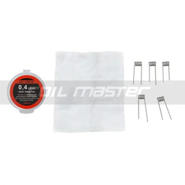 Coil Master Twisted Coils | 5 Pack & Organic Cotton | bearsvapes.co.uk