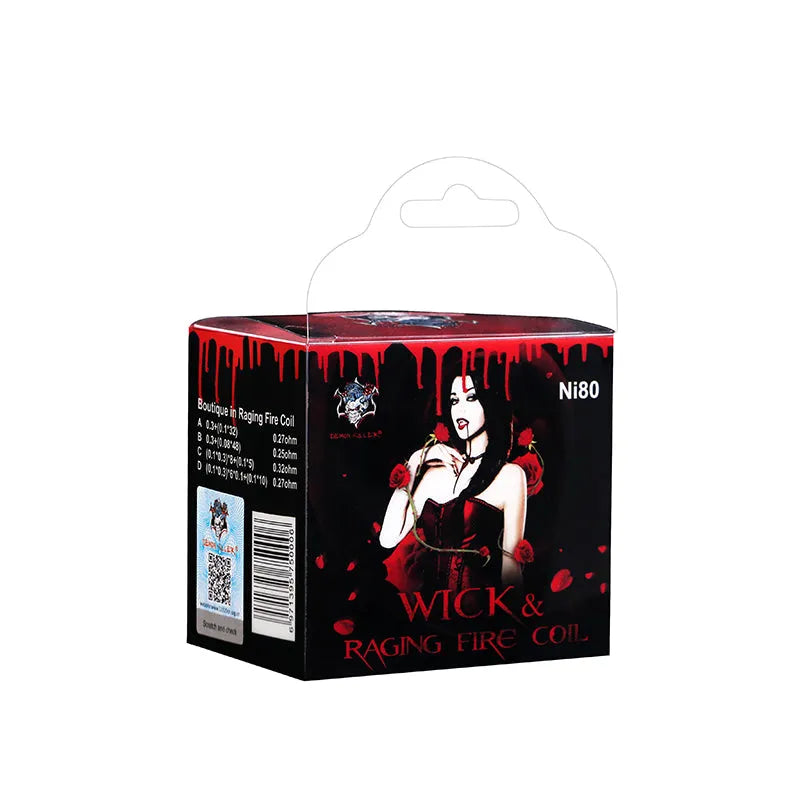 Demon Killer Wick & Raging Fire Coil Kit - Ni80 | bearsvapes.co.uk
