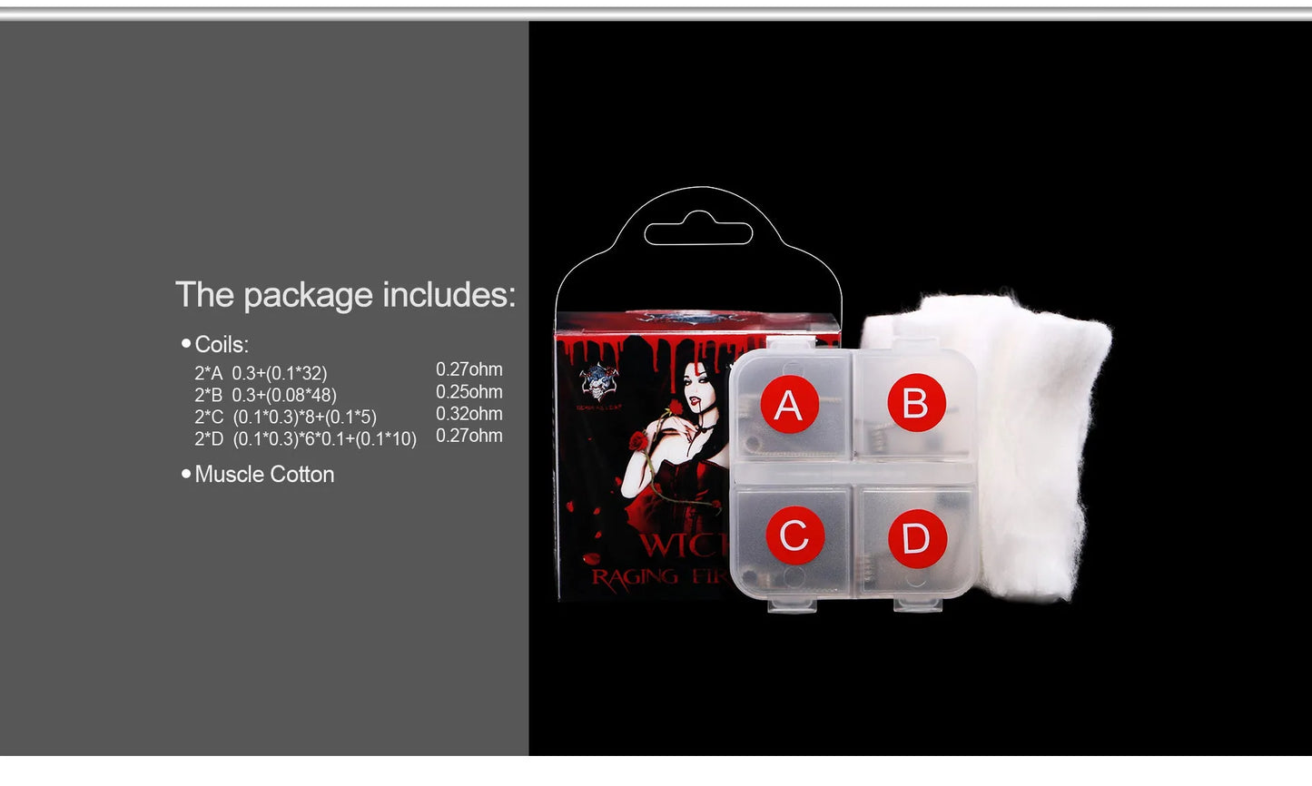 Demon Killer Wick & Raging Fire Coil Kit - Ni80 | bearsvapes.co.uk