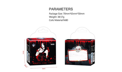 Demon Killer Wick & Raging Fire Coil Kit - Ni80 | bearsvapes.co.uk