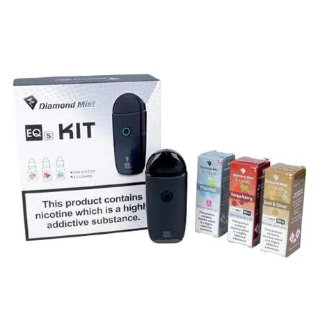 Diamond Mist EQs Vape Kit Bundle | Kit & 3 e-liquid | bearsvapes.co.uk