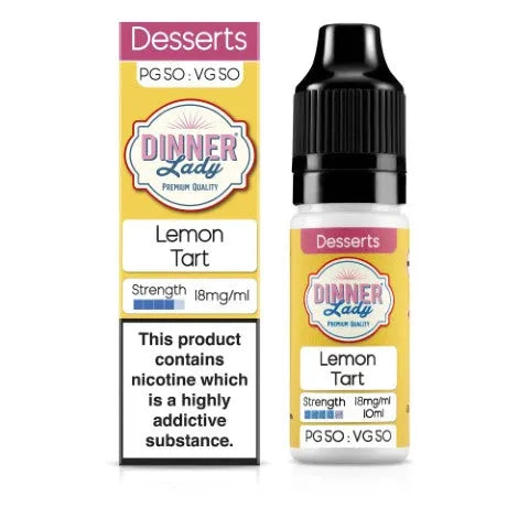 Dinner Lady Lemon Tart 50-50 e-liquid 4 for 3 | bearsvapes.co.uk