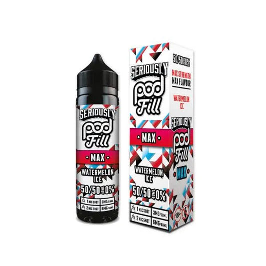 Doozy Seriously Pod Fill Max Watermelon Ice Shortfill + 2 Nic Shots