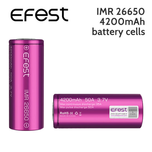 Efest IMR26650 Battery 4200mAh 3.7V 35A - 50A Max | bearsvapes.co.uk
