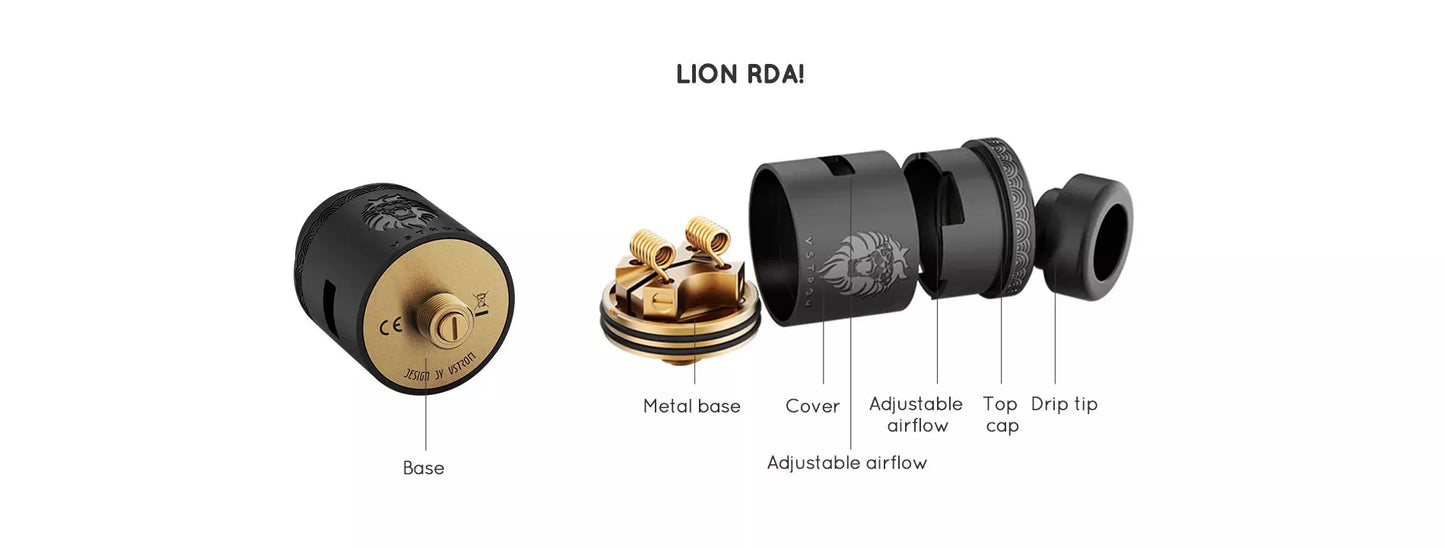 Vapor Storm Eco Lion RDA Kit 90W 18650 Mech Mod | bearsvapes.co.uk