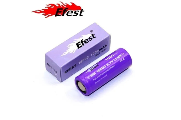 Efest IMR18500 1000mAh 3.7V 15A Battery | bearsvapes.co.uk