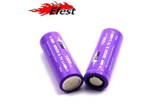 Efest IMR18500 Battery 1000mAh 3.7V 15A Twin Pack | bearsvapes.co.uk