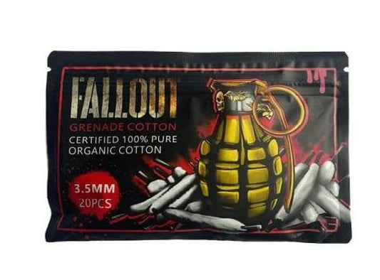 Fallout x Mechlyfe Grenade Cotton 3.5mm 20pcs | bearsvapes.co.uk