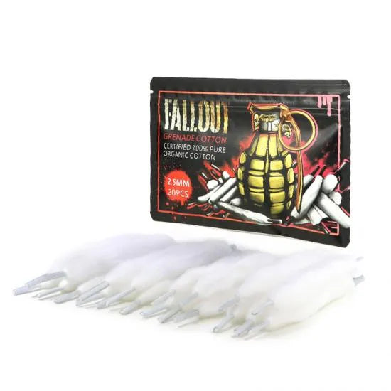 Fallout x Mechlyfe Grenade Cotton 3.5mm 20pcs | bearsvapes.co.uk