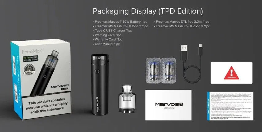 Freemax Marvos T 80W Pod Vape Kit NOW ONLY £19.95 | bearsvapes.co.uk