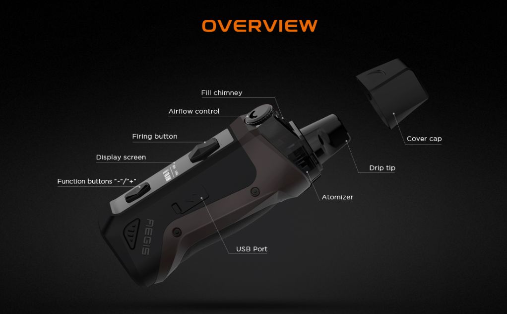 Geekvape Aegis Boost Pod Vape Kit incl FREE RBA Pod | bearsvapes.co.uk