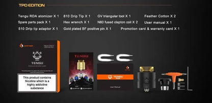 Geekvape Tengu RDA | 24mm Dual Coil BF RDA | bearsvapes.co.uk