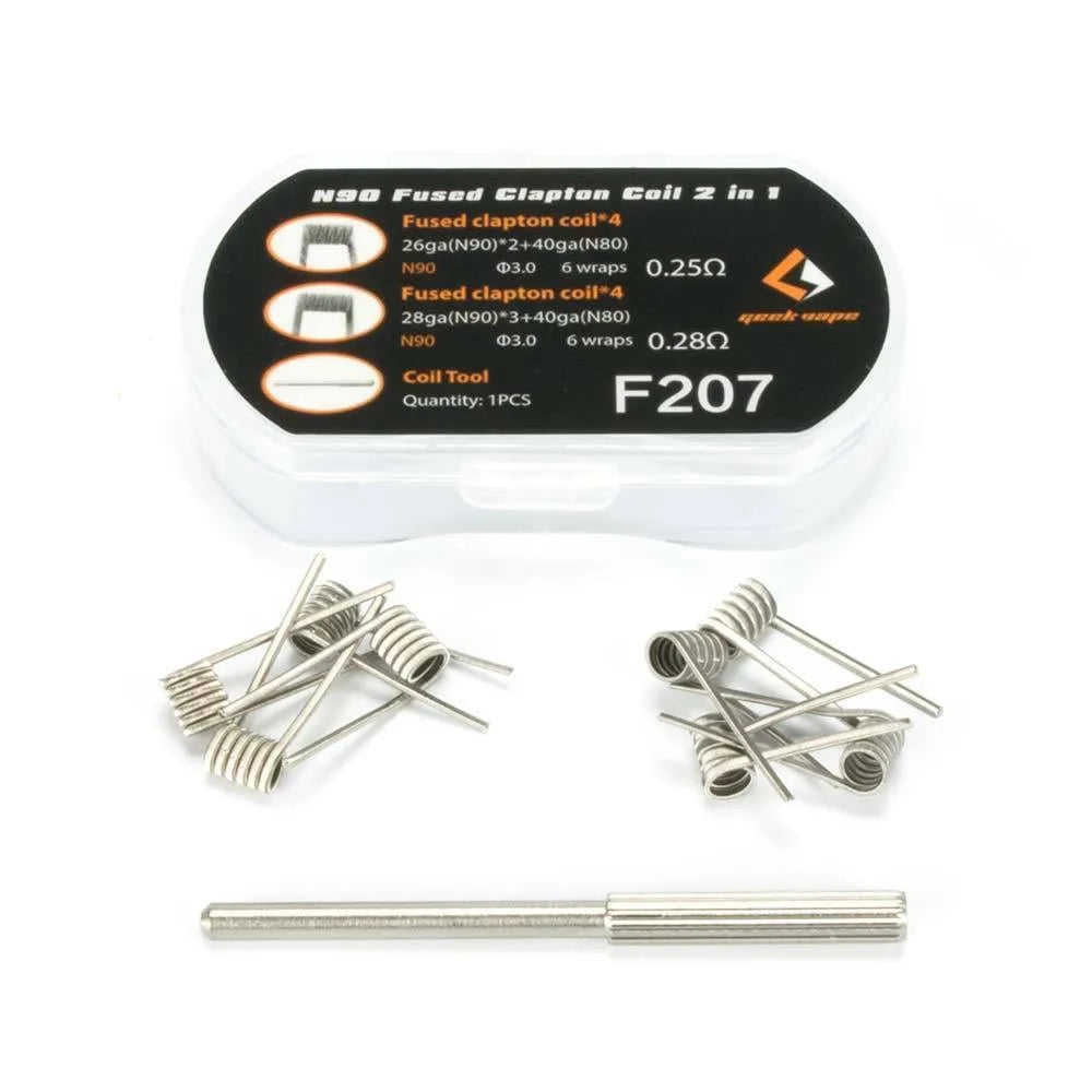Geekvape Fused Clapton Coils 2 in 1 F207 8 Coils | bearsvapes.co.uk - Bear's Vapes Geekvape Fused Clapton Coils 2 in 1 F207 8 Coils | bearsvapes.co.uk - Bear's Vapes
