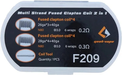 Geekvape Multi Strand Fused Clapton Coils 2 in 1 | bearsvapes.co.uk