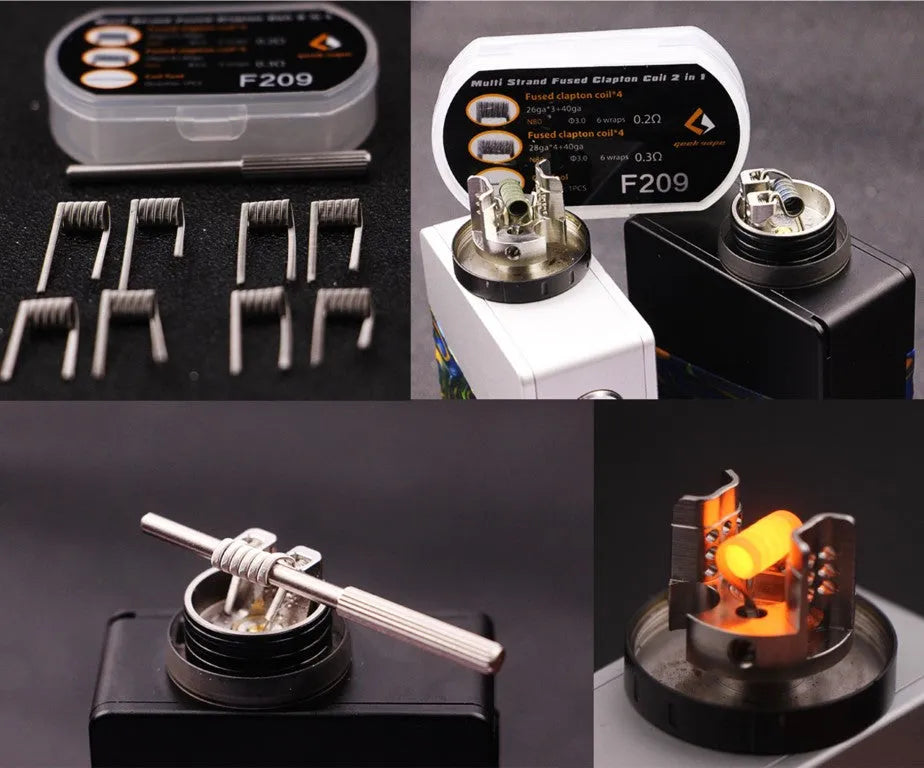 Geekvape Multi Strand Fused Clapton Coils 2 in 1 | bearsvapes.co.uk