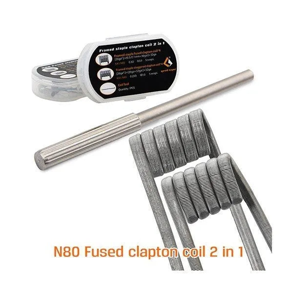 Geekvape Ni80 Fused Clapton Coils 2 in 1 Kit & Tool | bearsvapes.co.uk