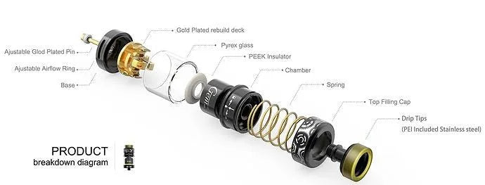 Gemz Prime Mover RTA 24mm Dual Coil RTA | bearsvapes.co.uk