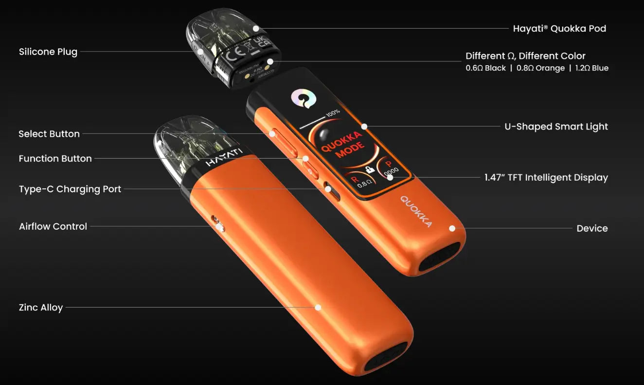 Hayati Quokka Pro Vape Kit | RDL MTL Starter Kit | bearsvapes.co.uk