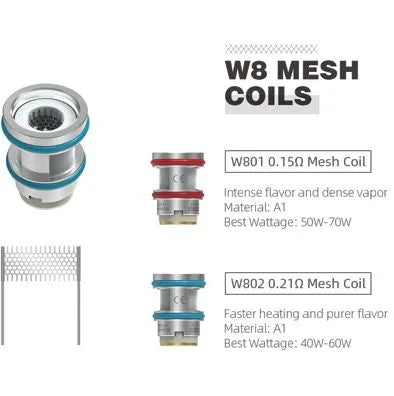 Wirice X Hellvape Launcher W8 Mesh Coil 3 Pack Wirice X Hellvape Launcher W8 Mesh Coil 3 Pack