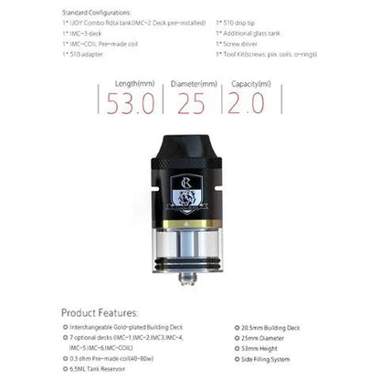 iJoy Combo RDTA | With 6 Decks & RDA | ONLY £29.95 | bearsvapes.co.uk