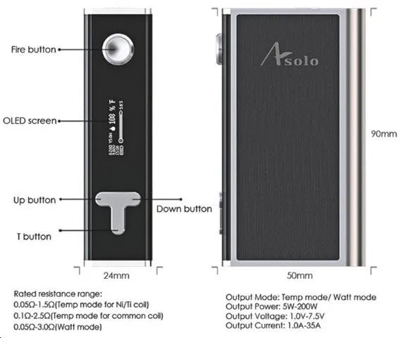 iJoy Asolo TC Box Mod | bearsvapes.co.uk