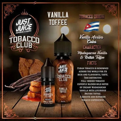 Juice Tobacco Club Nic Salts 4 For 3 Offer | bearsvapes.co.uk
