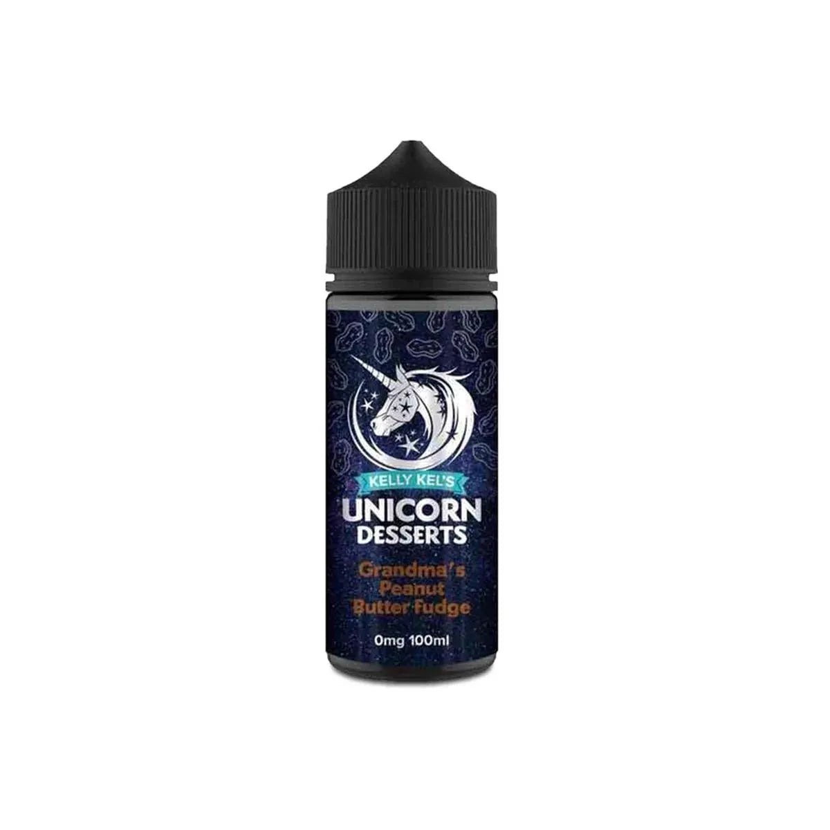 Unicorn Desserts Grandmas Peanut Butter Fudge Shortfill 100ml