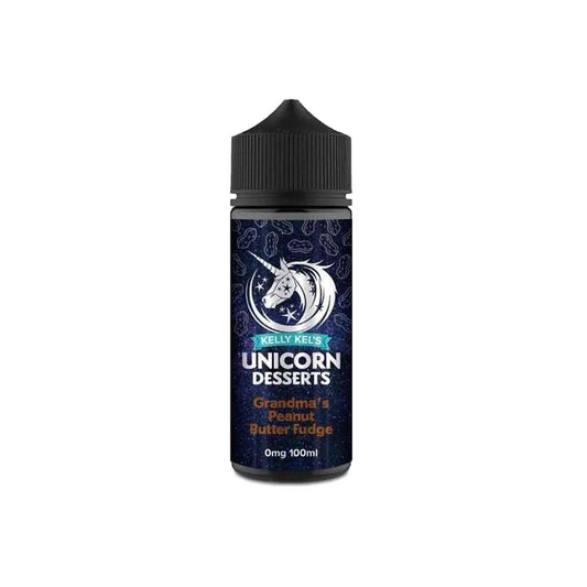 Unicorn Desserts Grandmas Peanut Butter Fudge Shortfill 100ml