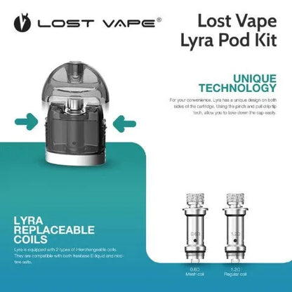 Lost Vape Lyra Pod Vape Kit | NOW ONLY £14.95 | bearsvapes.co.uk