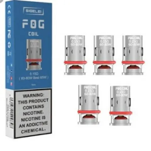 0.15 Ohm Sigelei Fog Coils on a white background