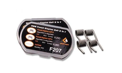 Geekvape Fused Clapton Coils 2 in 1 - 8 Coils F207 | bearsvapes.co.uk