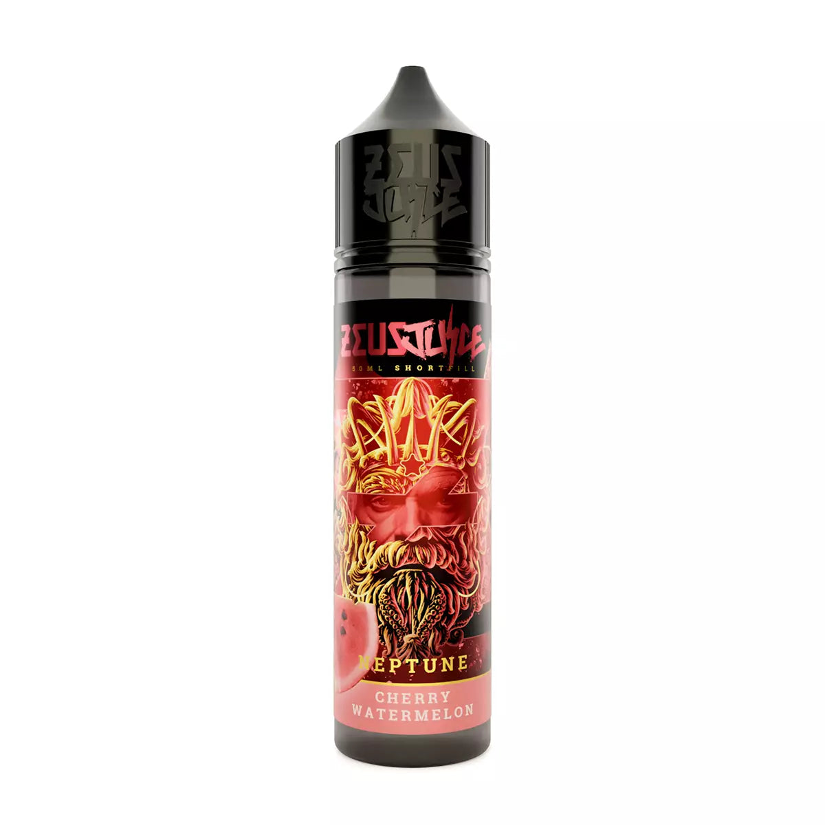 Zeus Juice Neptune 70:30 e-liquid bottle with red and black label on a white background