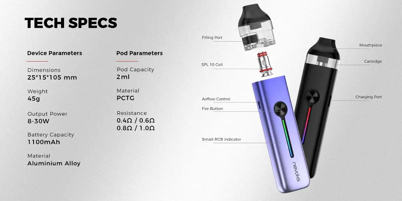 Nevoks Feelin 2 Pod Vape Kit - MTL & DTL Starter | bearsvapes.co.uk