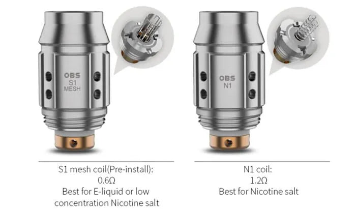 OBS Cube Mini Tank 2ml MTL Vape Tank | bearsvapes.co.uk