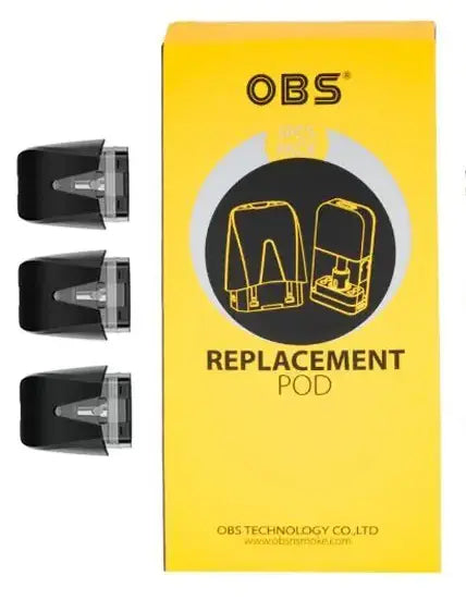 OBS Prow Replacement Vape Pods 3pk | bearsvapes.co.uk