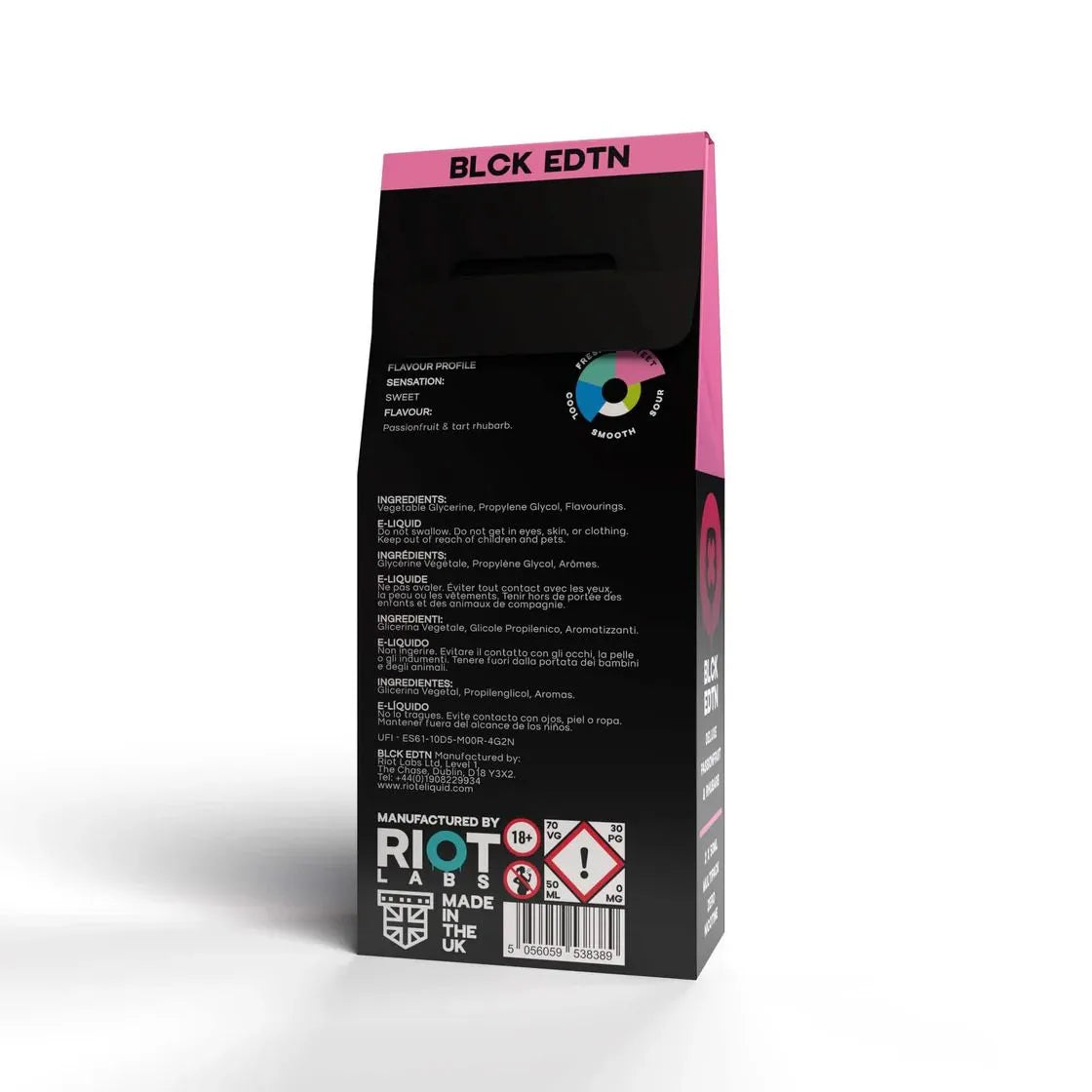 Riot Squad Deluxe Passionfruit and Rhubarb Shortfill 2 x 50ml