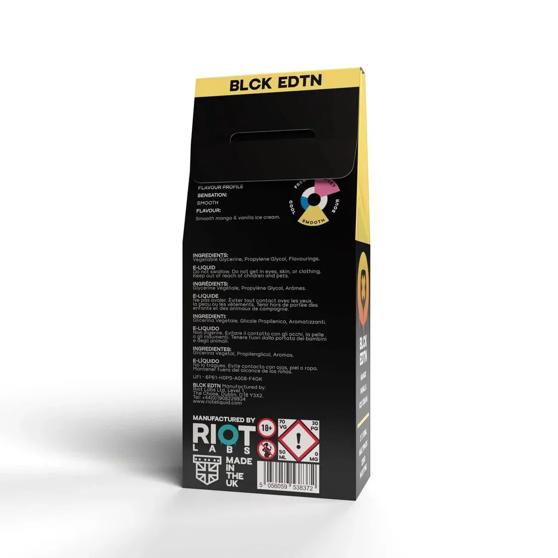 Riot Squad Mango Vanilla Ice Cream Shortfill  | bearsvapes.co.uk