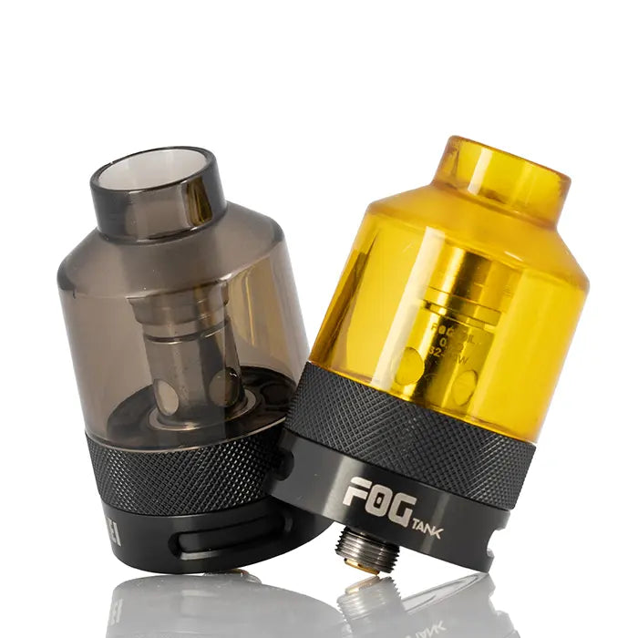 2 colours of Sigelei FOG Tank on a white background