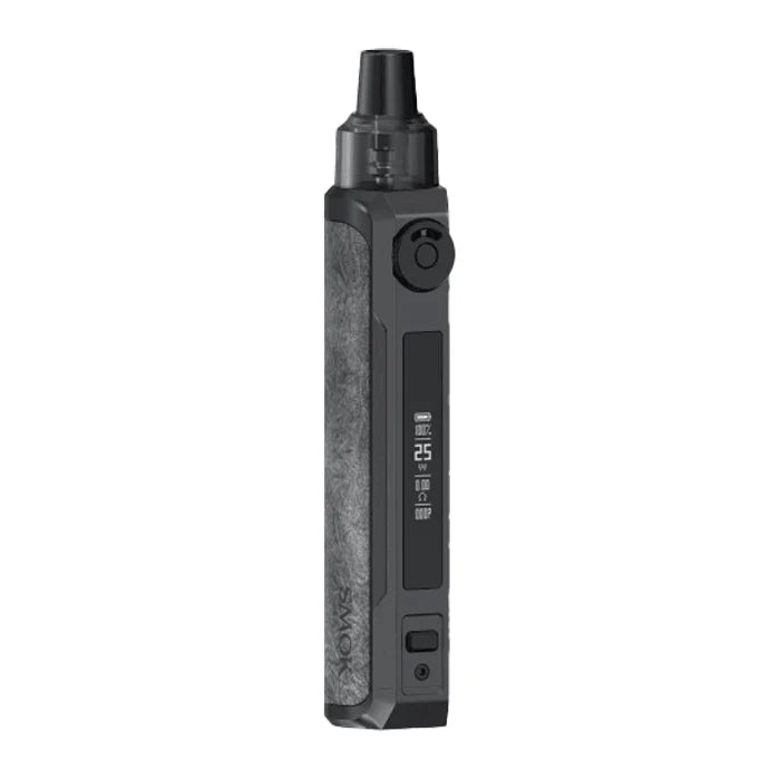 Grey Leather Smok Vape Kit on a white background