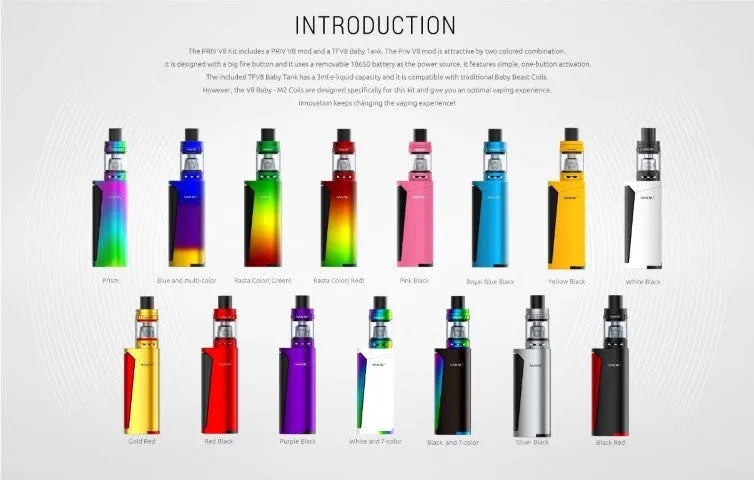 Smok Priv V8 Vape Kit | £19.95 | Free 18650 Battery | bearsvapes.co.uk