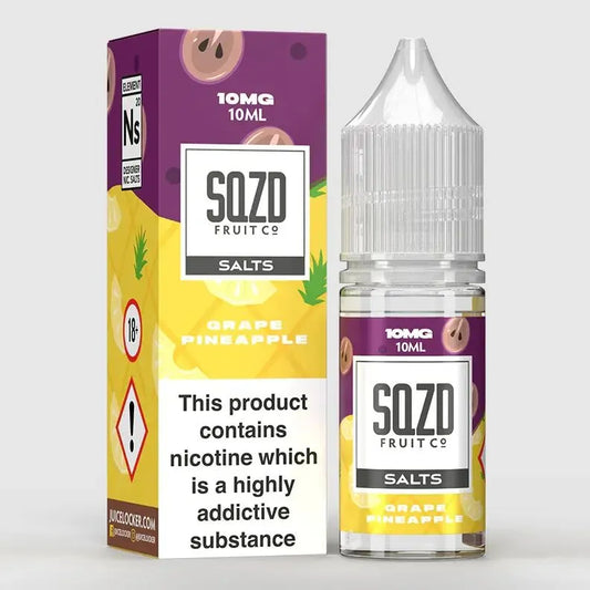 SQZD Grape Pineapple Nic Salts 4 For 3 Offer | bearsvapes.co.uk