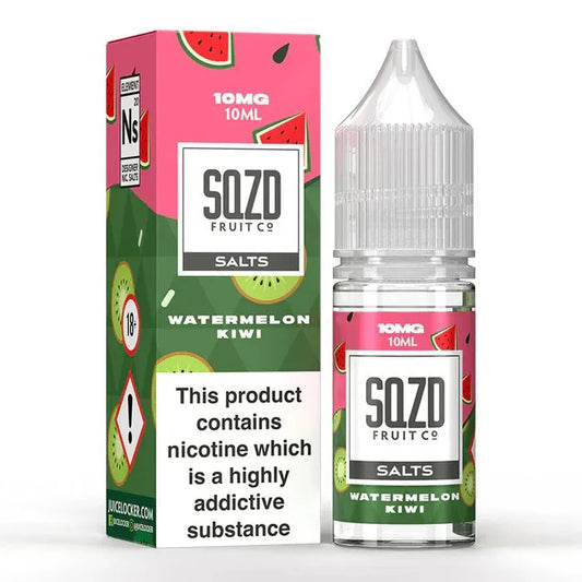 SQZD Watermelon Kiwi Nic Salts 4 For 3 Offer | bearsvapes.co.uk