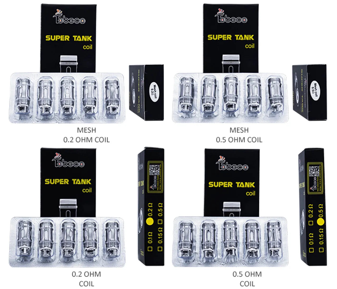 Tobeco Super Tank Subohm Coils 5pack | bearsvapes.co.uk