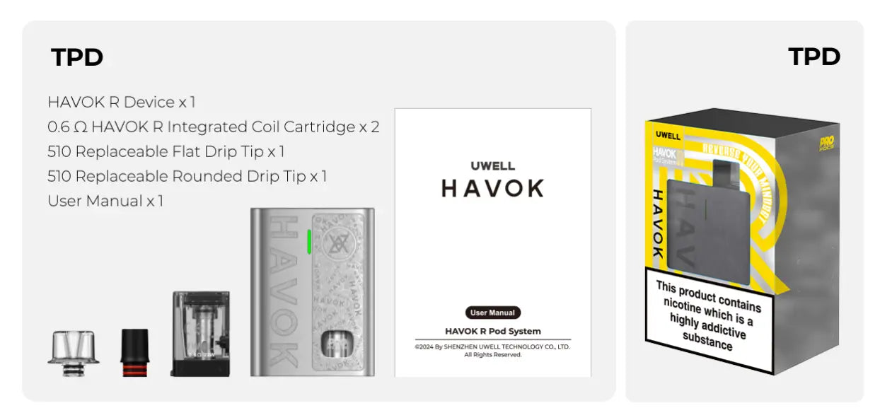 Uwell Havok R Pod Vape Kit | Half Price - ONLY £9.95| bearsvapes.co.uk