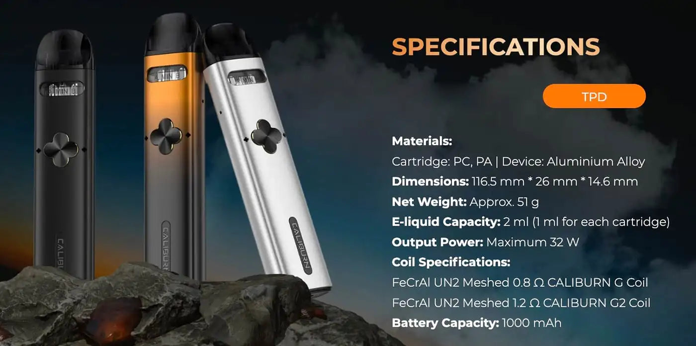 Uwell Caliburn Explorer Pod Kit | DUAL POD KIT | bearsvapes.co.uk
