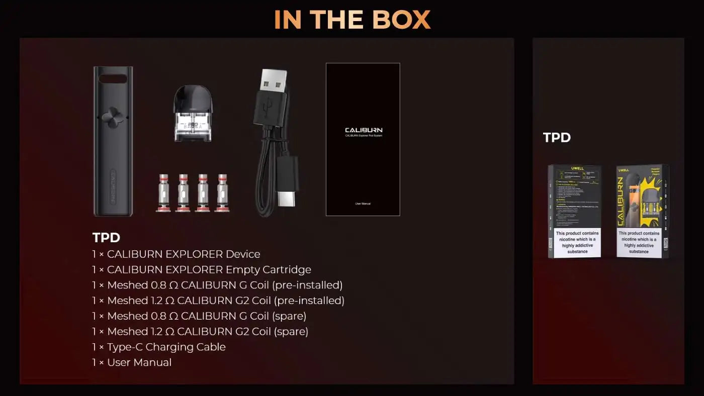 Uwell Caliburn Explorer Pod Kit | DUAL POD KIT | bearsvapes.co.uk
