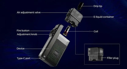 Uwell Crown B Pod Vape Kit | 50% OFF - ONLY £17.45  | bearsvapes.co.uk