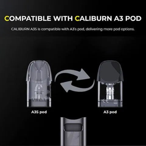 Uwell Caliburn A3S Pod Vape Kit | MTL Starter Kit | bearsvapes.co.uk