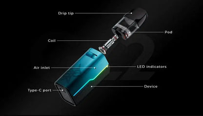 Uwell Caliburn GZ2 Pod Vape Kit | MTL Starter Kit | bearsvapes.co.uk