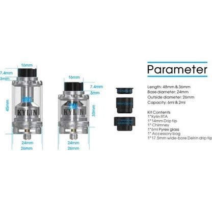 Vandy Vape Kylin RTA - TDP Compliant | bearsvapes.co.uk